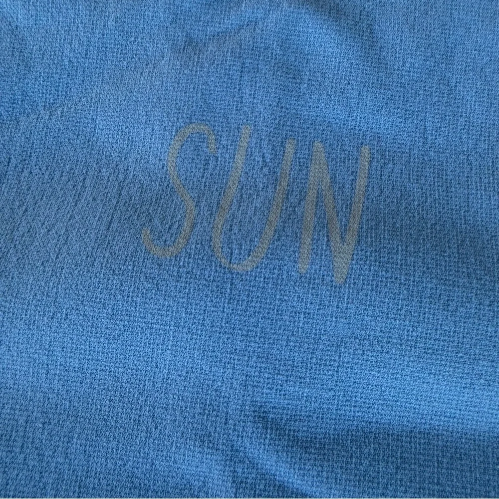 Dolce&Gabbana Light Blue Celestial Sunface Fringed Cotton Beach Towel 26x55 READ